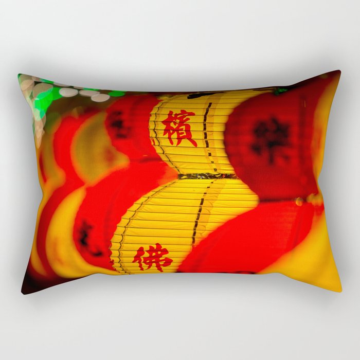 Chinese Lanterns Rectangular Pillow