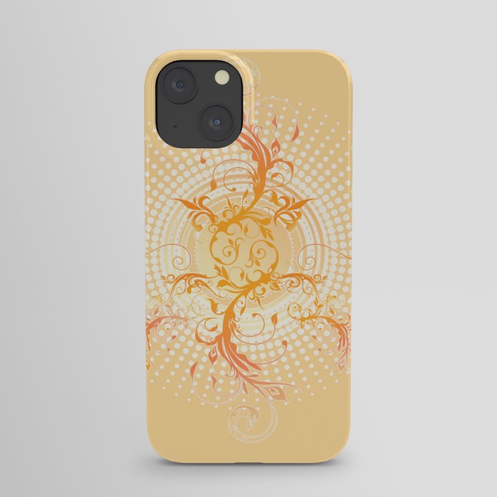 Decorative Sepia Tattoo. iPhone Case