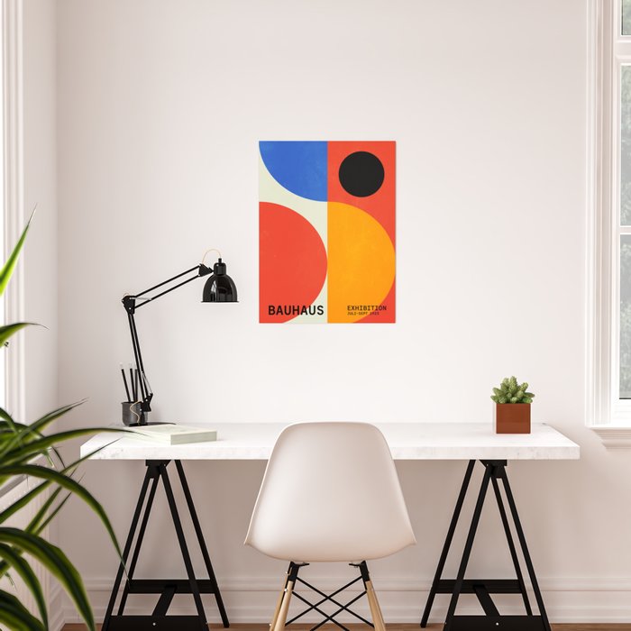 BAUHAUS 07: Exhibition 1923 | Mid Century Series Poster by