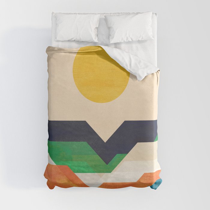 Tale from the shore Duvet Cover