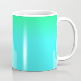 Cyan Green Purple Red Blue Black ombre rows and column texture Mug