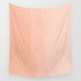 A Touch Of Peach - Soft Geometric Minimalist Wall Tapestry