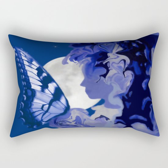 The Butterfly Maker's Moon Rectangular Pillow
