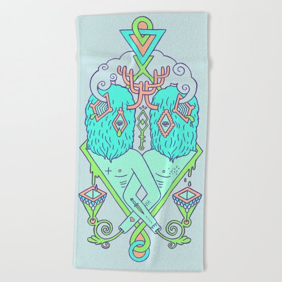 a kind of logic Beach Towel