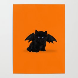 Halloween Kitten Poster
