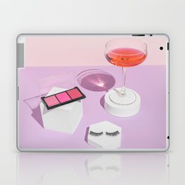 Pastel pink drink and make-up palette Laptop & iPad Skin