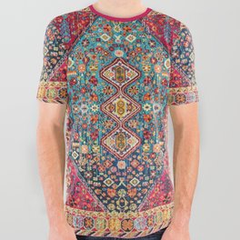 N131 - Heritage Oriental Vintage Traditional Moroccan Style Design All Over Graphic Tee