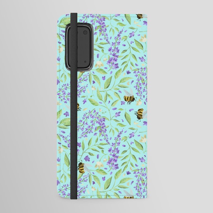 Wisteria and Bumblebees Android Wallet Case