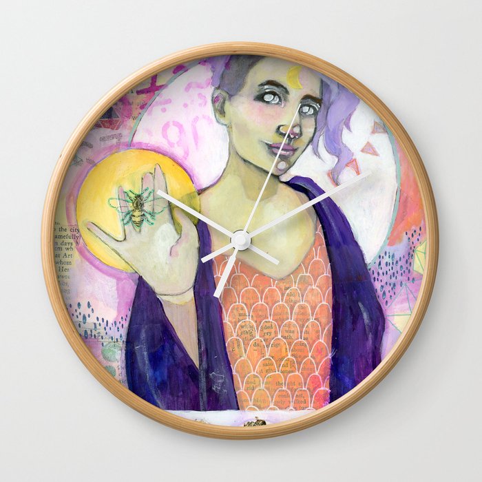 Peace Bee With You Wall Clock