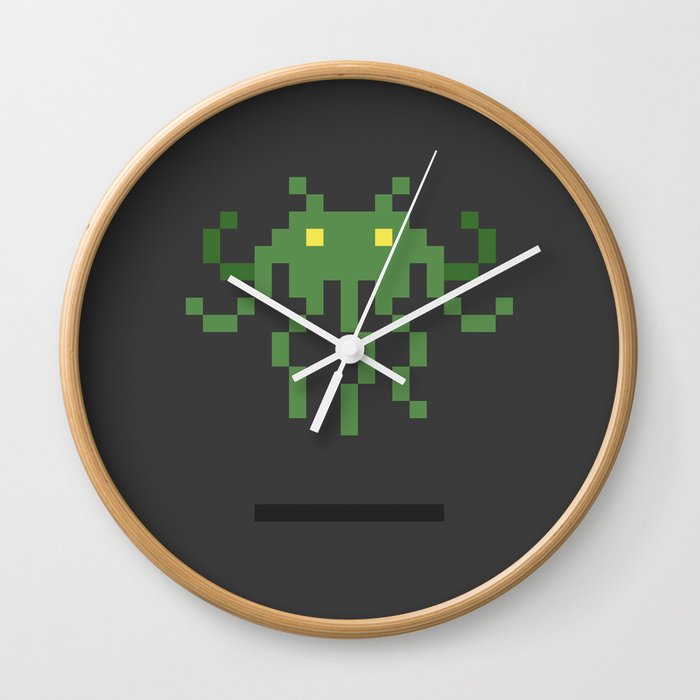 Cthulhu Invader Wall Clock