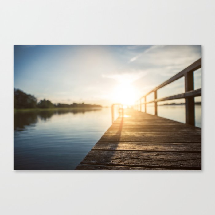 Sitting on the Dock of the Bay Canvas Print