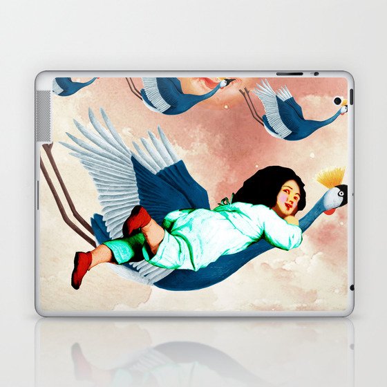 She joined the bird migration Laptop & iPad Skin