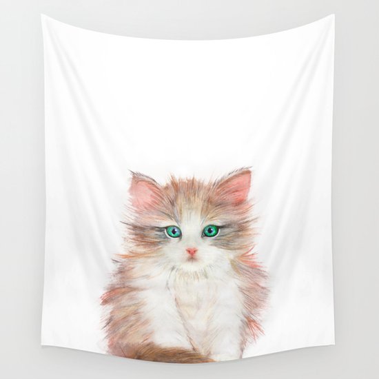 Little Kitten Wall Tapestry