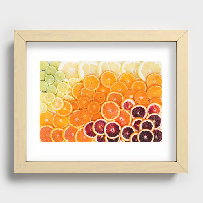Ombre Citrus Recessed Framed Print