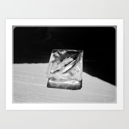 2 Cigarettes In An Ashtray Art Print