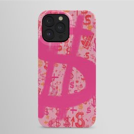 Pink Dollar Signs iPhone Case