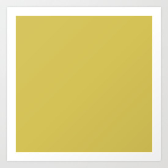 Simply Mod Yellow Art Print