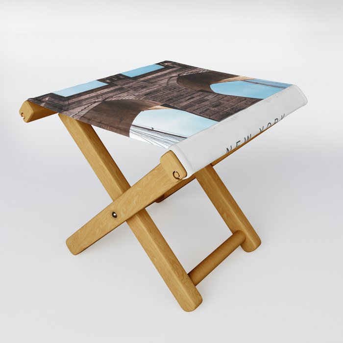 Brooklyn Bridge in New York City Folding Stool