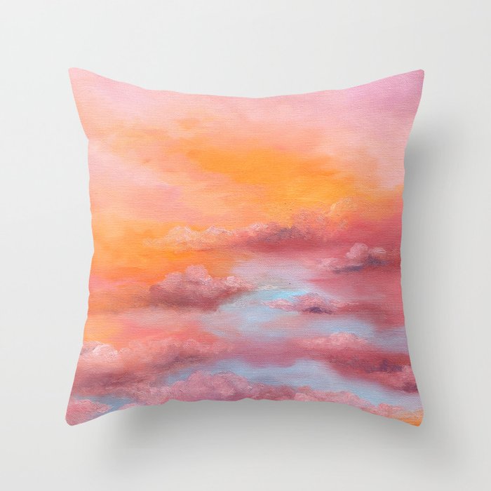 Pink Delight Throw Pillow