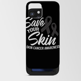 Melanoma Skin Cancer Black Ribbon Treatment iPhone Card Case