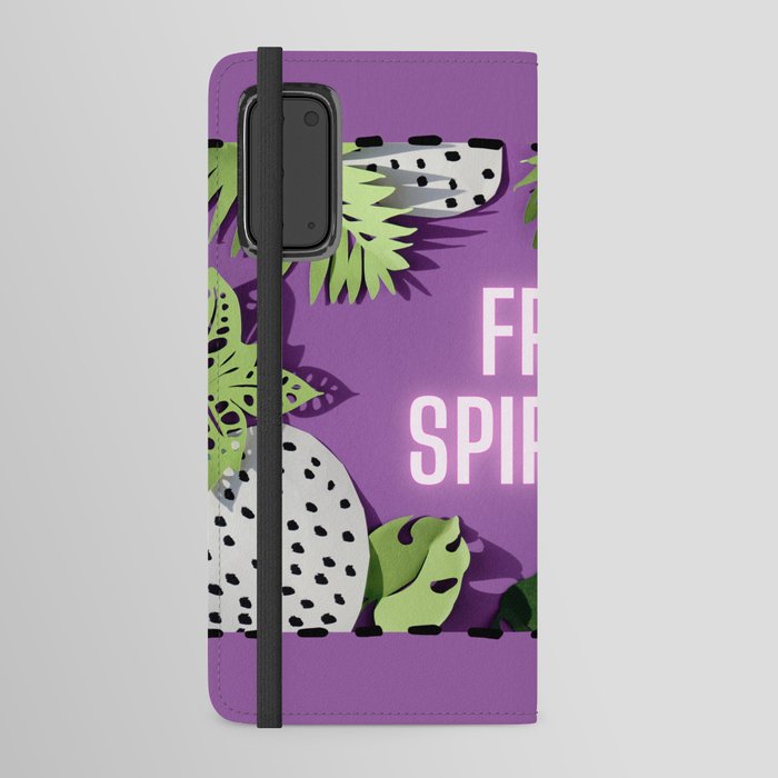 Free Spirited Tropical Android Wallet Case