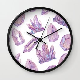 Crystals - Amethyst Wall Clock