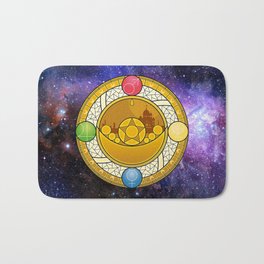 Sailor Moon Crystal stained glass window Transformation Brooch Bath Mat | Comic, Illustration, Graphic Design, Vector 