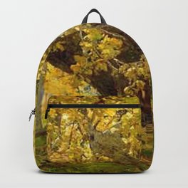 Sycamore in Autumn, Orange County Park Landscape by Edgar Alwin Payne Backpack