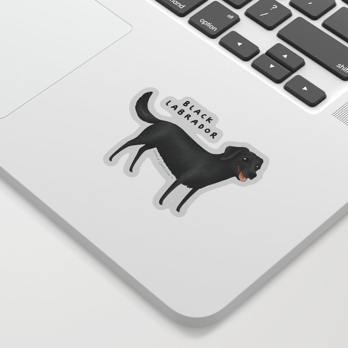 Black Labrador Sticker
