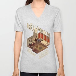 Rear Window Hitchcock Tribute Poster V Neck T Shirt