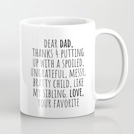 Dear Dad Coffee Mug