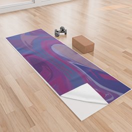 Purple marble texture. Yoga Towel