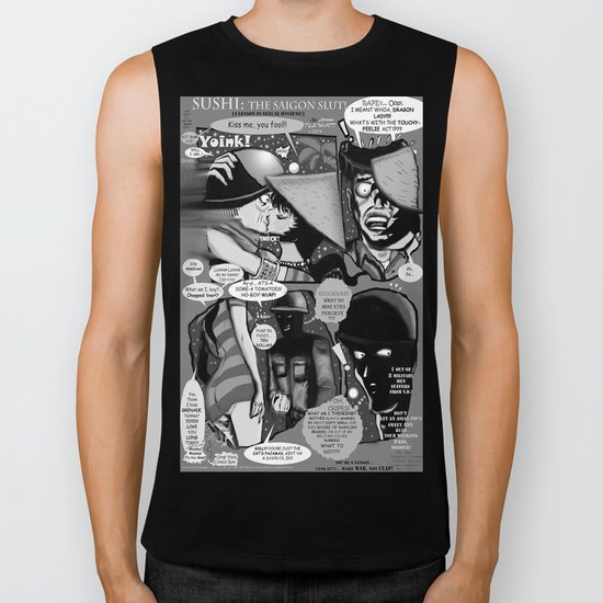 Bird of Steel Comix – #8 of 8 - (Society 6 POP-ART COLLECTION SERIES) Biker Tank
