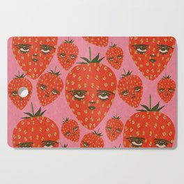 Unimpressed Strawberry Cutting Board