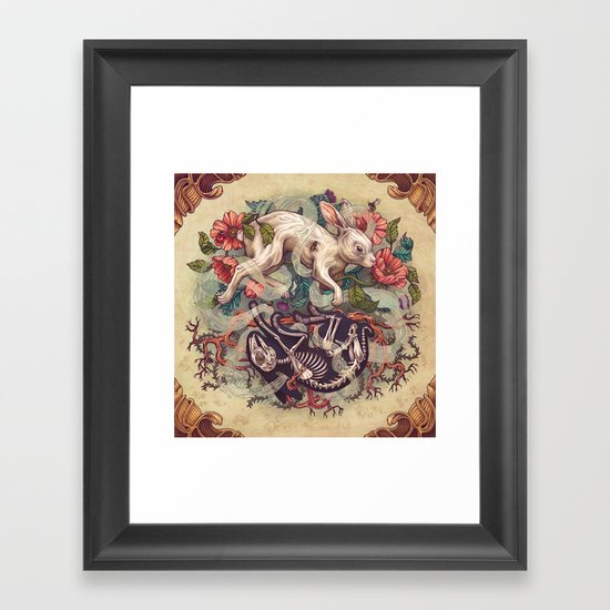 Dust Bunny Framed Art Print