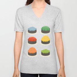 Set sushi meal. vector illustration V Neck T Shirt