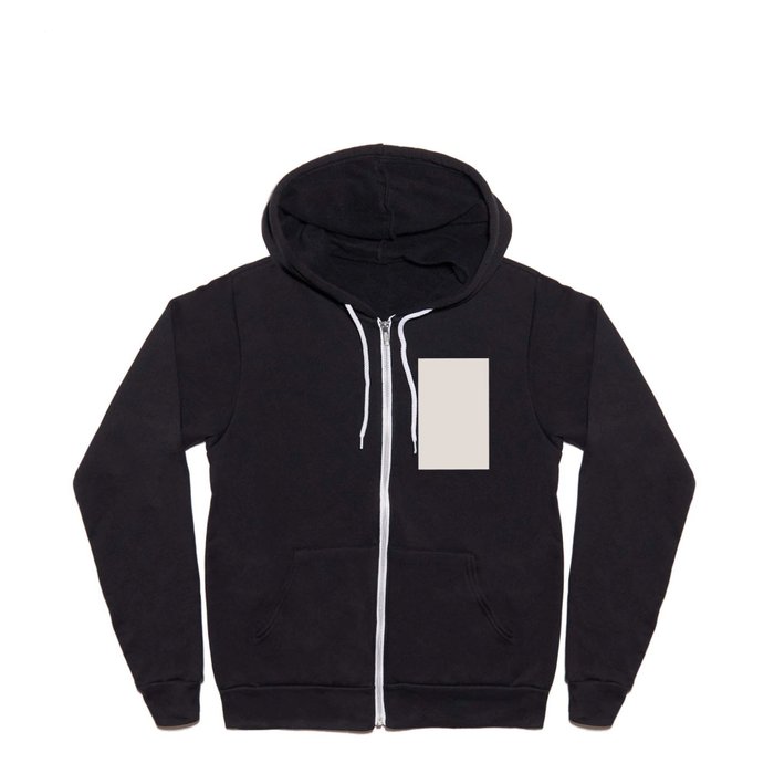 Delicate Gray Full Zip Hoodie