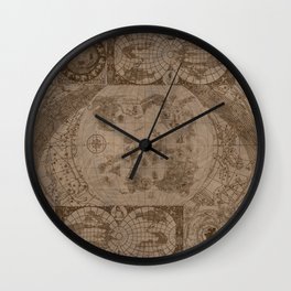 F. Fantasy NES Medieval-Styled Game Map Wall Clock