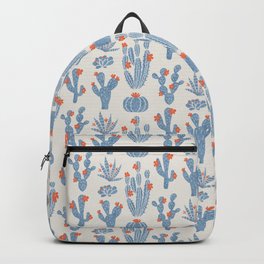 Cacti Garden | Orange and Blue Backpack