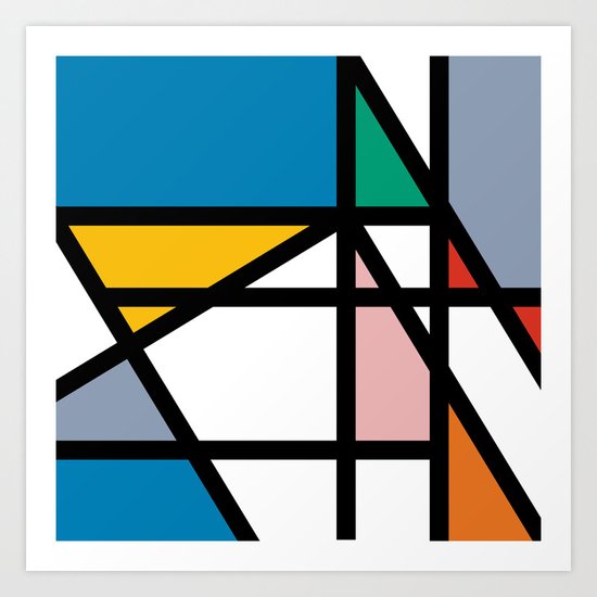 Mondriana (inspired by art) Art Print