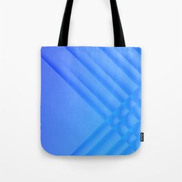 Woven on the Right Light Blue Dark Blue Tote Bag