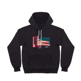 Pop of Color Midwestern Architecture  Hoody