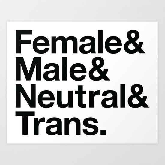 All Equal Genders Art Print