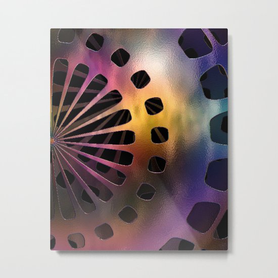 Metal Space Sphere Metal Print