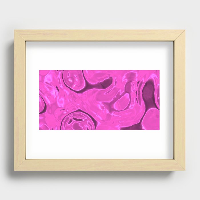 Pink Wave Recessed Framed Print