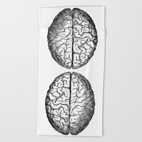Brain Beach Towel