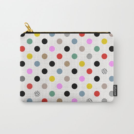 Coloured Dot Carry-All Pouch