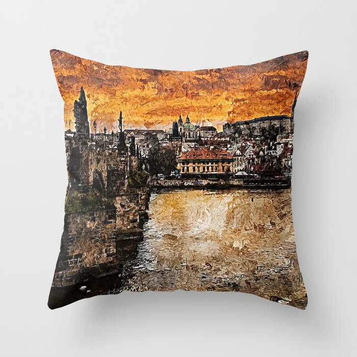 Prague, Czech Republic Throw Pillow