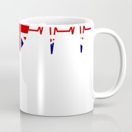 London Skyline heartbeat England fan union Jack heart London T-shirt Coffee Mug