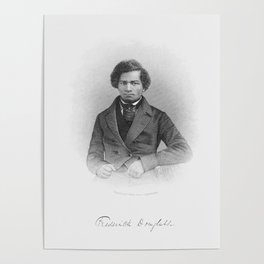 Frederick Douglass Engraved Portrait Poster